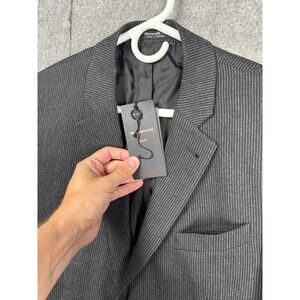 John Varvatos Blazer Jacket Men's 40 SHORT Gray Wool Blend JV Traveler NWOT